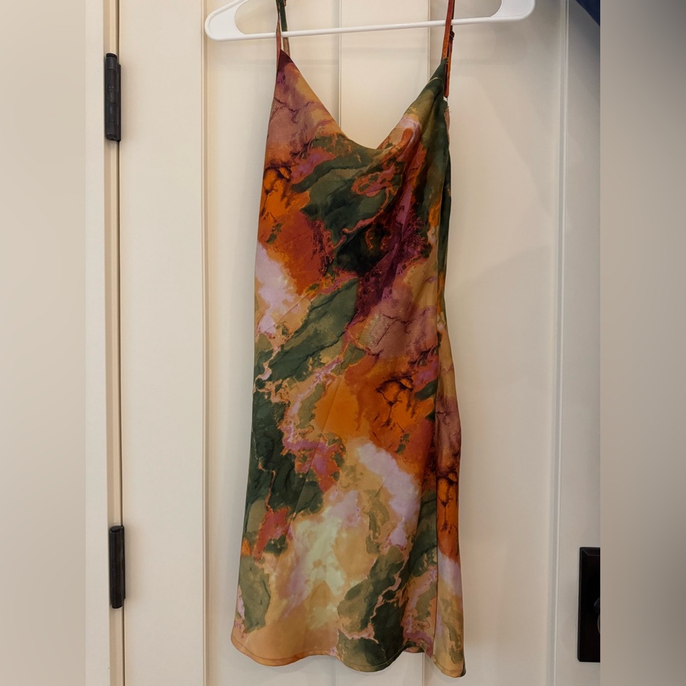 Nasty Gal backless Multicolor Dress